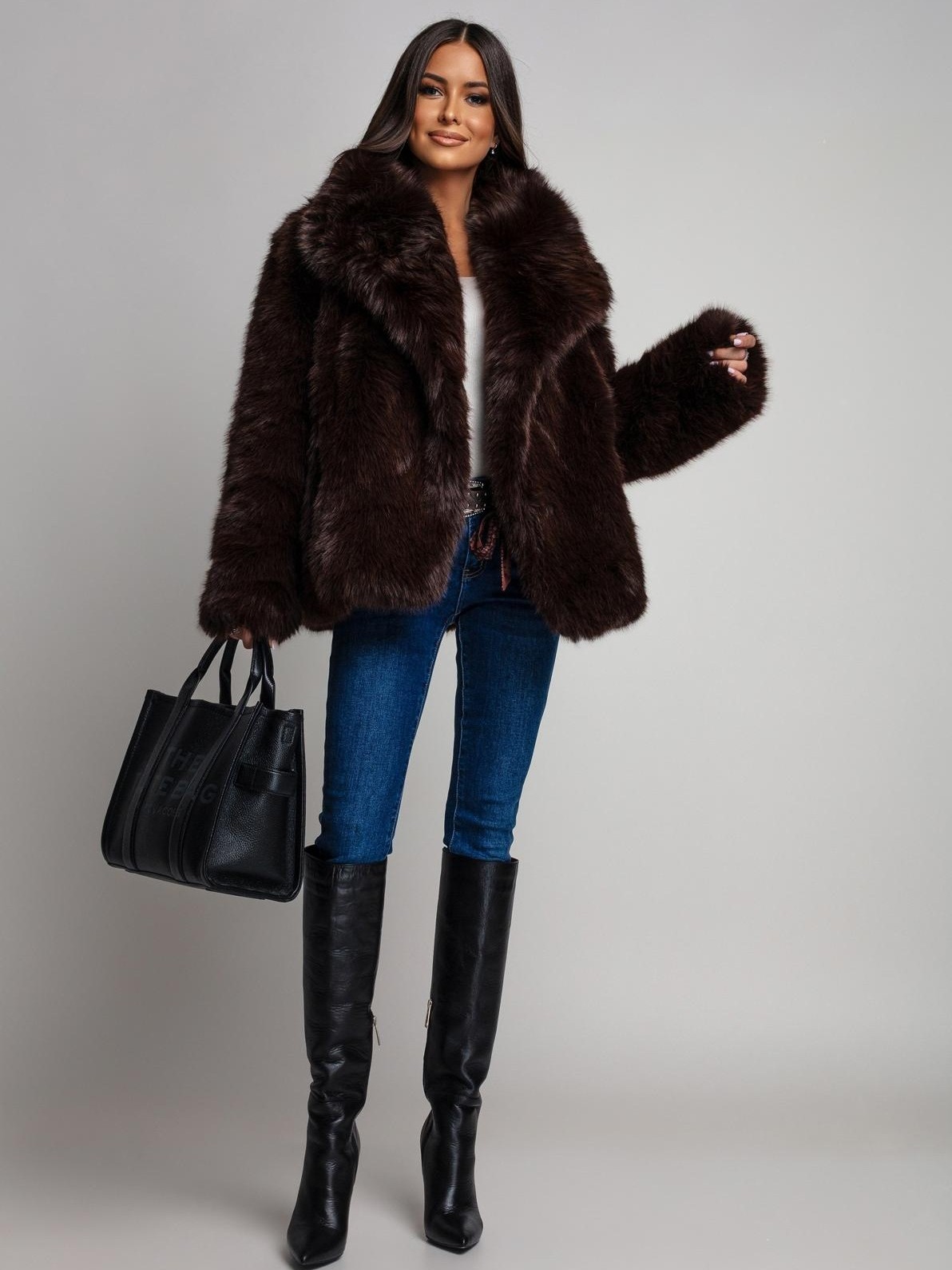 Geaca eleganta ciocolatie din bl... - 1 | YEO