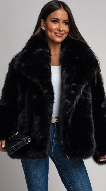 geaca-neagra-eleganta-din-blana-cu-guler-amplu