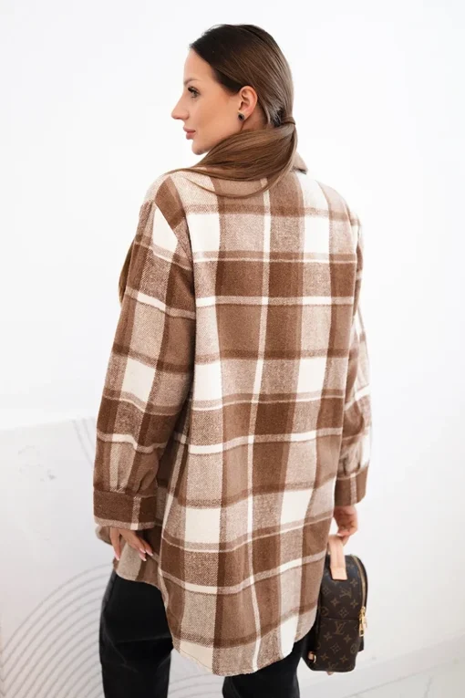 jacheta-dama-maro-cu-carouri-oversized