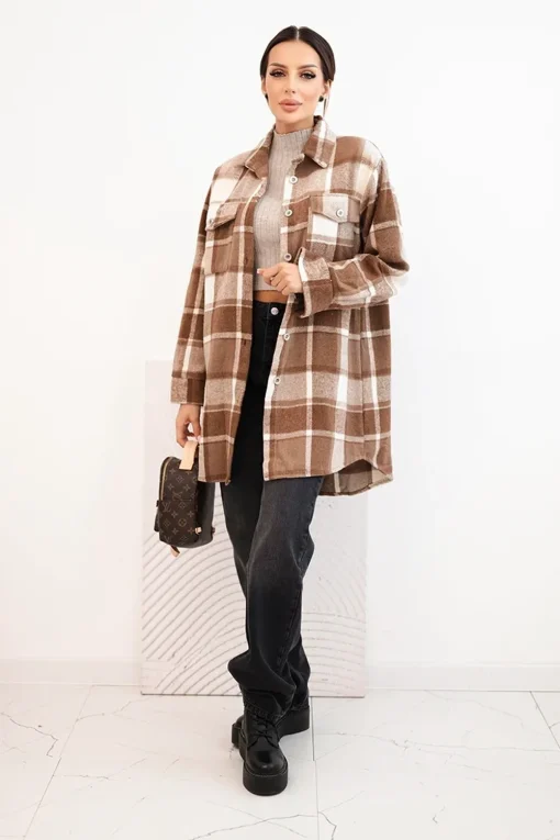 jacheta-dama-maro-cu-carouri-oversized