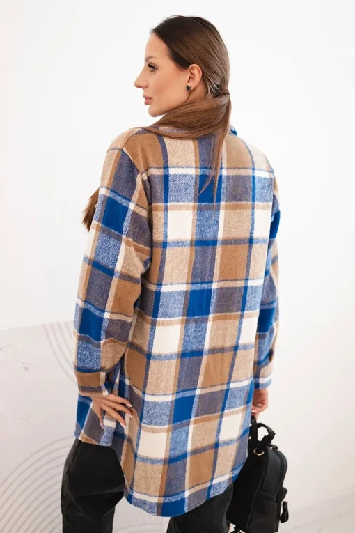 jacheta-dama-maro-cu-carouri-oversized-copiaza