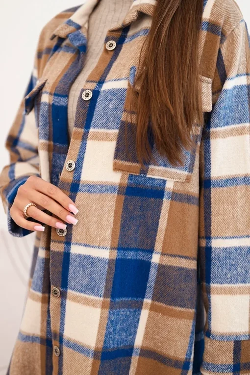jacheta-dama-maro-cu-carouri-oversized-copiaza