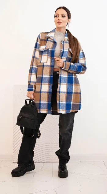 jacheta-dama-maro-cu-carouri-oversized-copiaza
