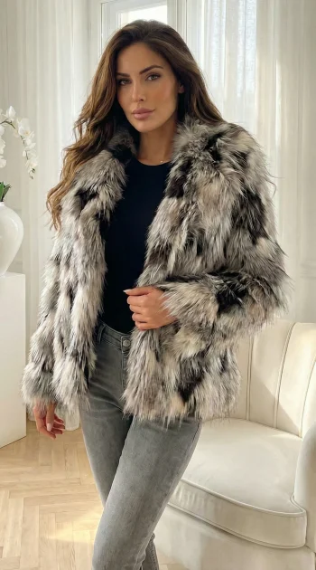 jacheta-din-blana-artificiala-cu-animal-print-gri