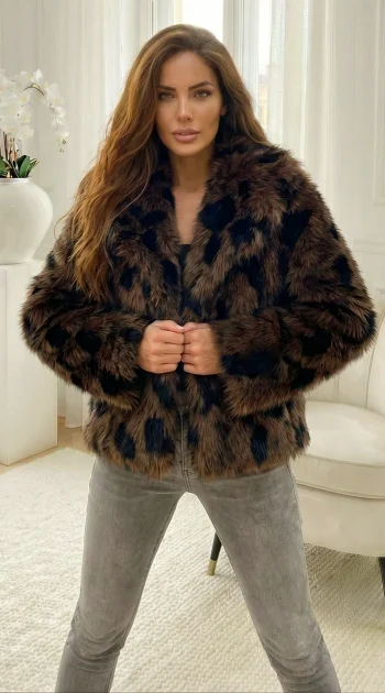 jacheta-din-blana-artificiala-cu-animal-print-maro