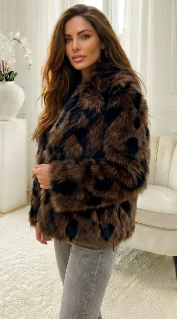 jacheta-din-blana-artificiala-cu-animal-print-maro