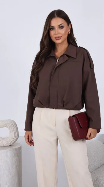 jacheta-eleganta-maro-cu-guler-clasic-si-fermoar