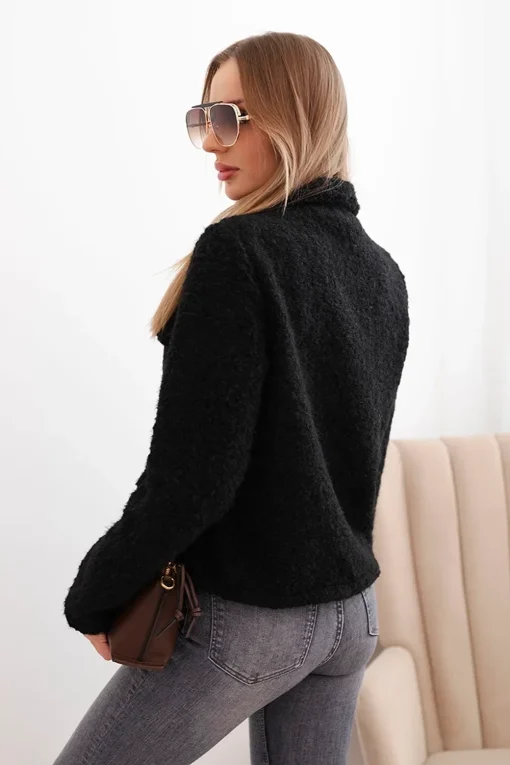 jacheta-neagra-pufoasa-cu-buzunare-aplicate-si-nasturi-decorativi