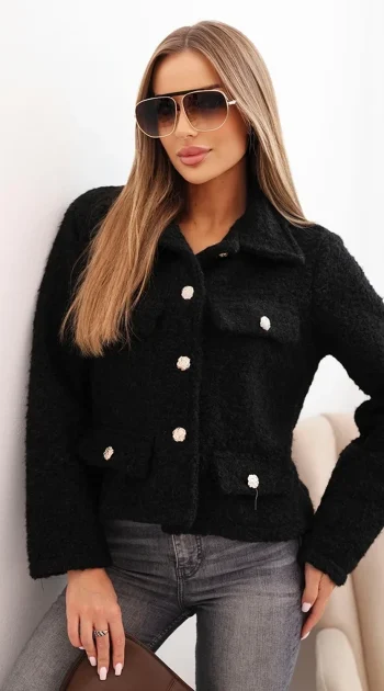 jacheta-neagra-pufoasa-cu-buzunare-aplicate-si-nasturi-decorativi