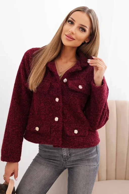 jacheta-pufoasa-burgundy-cu-buzunare-aplicate-si-nasturi-decorativi