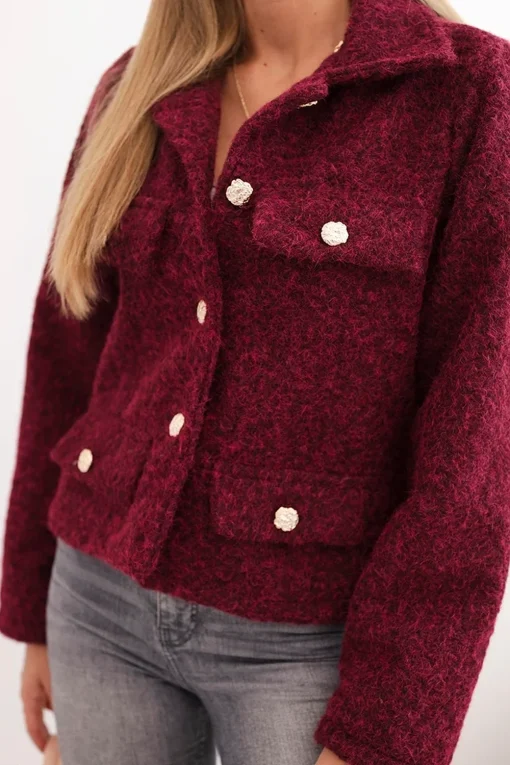 jacheta-pufoasa-burgundy-cu-buzunare-aplicate-si-nasturi-decorativi