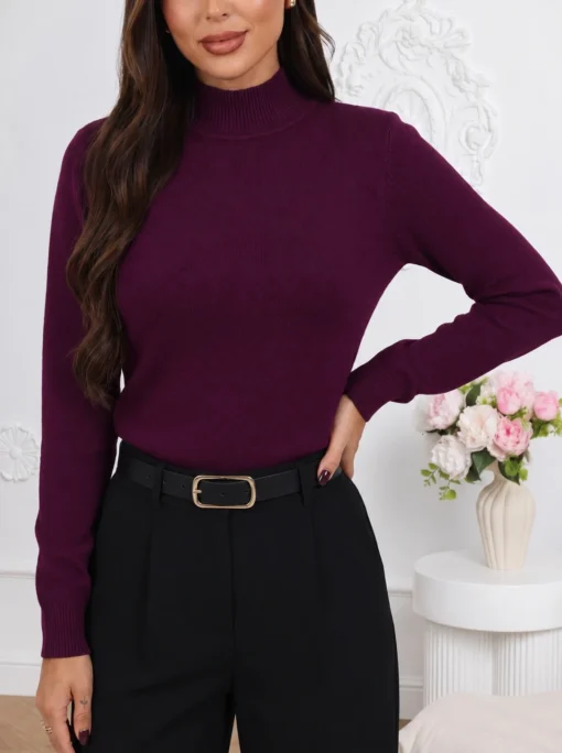 maleta-eleganta-din-tricot-fin-cu-guler-inalt