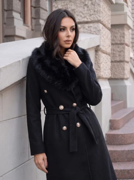 palton-elegant-cu-guler-bogat-din-blana-si-cordon-in-talie