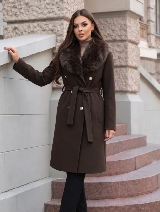 palton-elegant-cu-guler-bogat-din-blana-si-cordon-in-talie