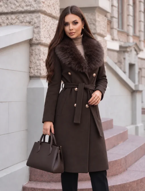 palton-elegant-cu-guler-bogat-din-blana-si-cordon-in-talie
