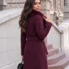palton-elegant-cu-guler-bogat-din-blana-si-cordon-in-talie