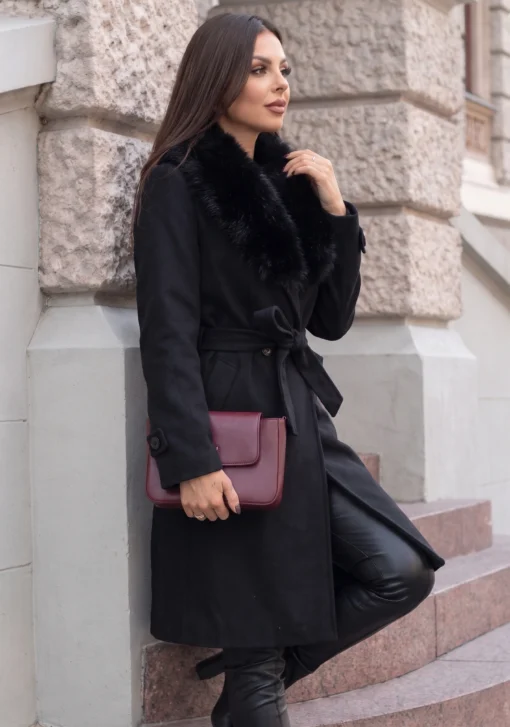 palton-elegant-cu-guler-bogat-din-blanita-si-cordon-in-talie