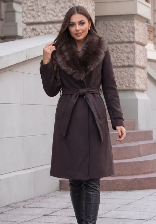 palton-elegant-cu-guler-bogat-din-blanita-si-cordon-in-talie