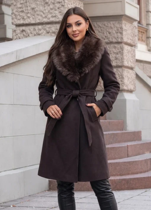 palton-elegant-cu-guler-bogat-din-blanita-si-cordon-in-talie