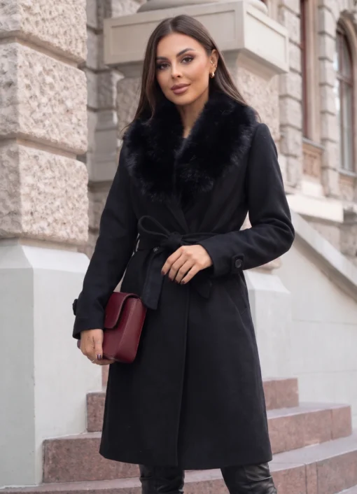 palton-elegant-cu-guler-bogat-din-blanita-si-cordon-in-talie