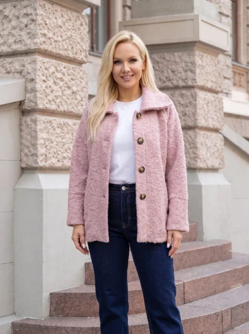 palton-elegant-din-stofa-boucle-cu-guler-clasic-si-nasturi-contrastanti