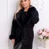 palton-elegant-din-tricot-pufos-cu-guler-si-mansete-din-blana