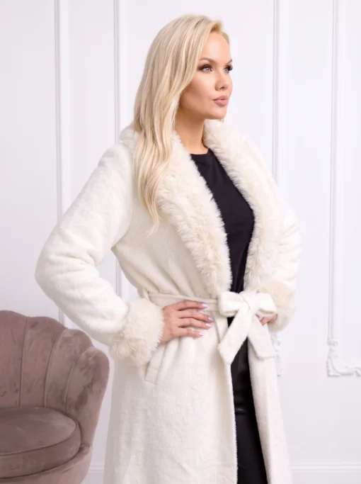 palton-elegant-din-tricot-pufos-cu-guler-si-mansete-din-blana