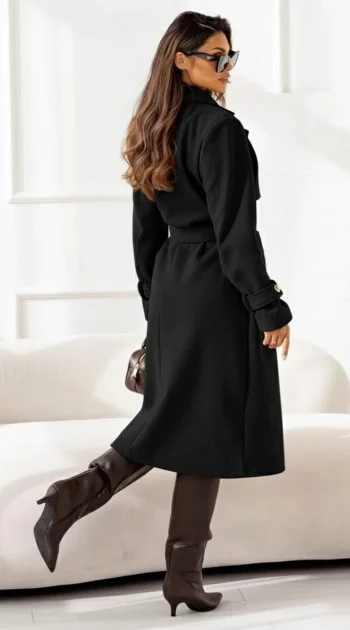 palton-negru-elegant-cu-cordon-si-nasturi-aurii