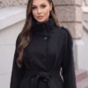 palton-scurt-elegant-din-stofa-fina-cu-guler-inalt-si-cordon-in-talie