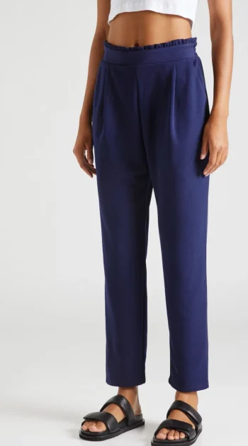pantaloni-bleumarin-cu-talie-inalta-incretita-si-pliuri