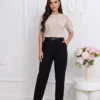 pantaloni-cu-croi-conic-talie-inalta-si-curea