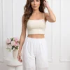 pantaloni-dama-albi-wide-leg-cu-broderie-si-talie-elastica