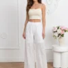 pantaloni-dama-albi-wide-leg-cu-broderie-si-talie-elastica