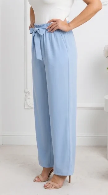 pantaloni-dama-bleu-lungi-wide-leg-cu-talie-elastica-si-cordon