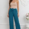 pantaloni-dama-evazati-albastru-marin-cu-cordon-si-talie-elastica