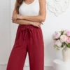 pantaloni-dama-evazati-bordo-cu-cordon-si-talie-elastica