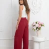 pantaloni-dama-evazati-bordo-cu-cordon-si-talie-elastica