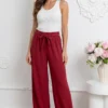 pantaloni-dama-evazati-bordo-cu-cordon-si-talie-elastica