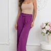 pantaloni-dama-evazati-mov-magenta-cu-cordon-si-talie-elastica