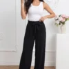 pantaloni-dama-evazati-negri-cu-cordon-si-talie-elastica