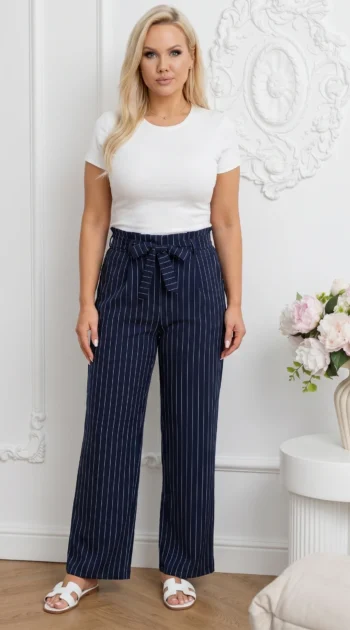 pantaloni-dama-lungi-wide-leg-bleumarin-cu-dungi-fine-talie-elastica-si-cordon