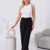 pantaloni-dama-negri-lungi-wide-leg-cu-talie-elastica-si-cordon