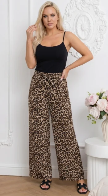 pantaloni-dama-wide-leg-cu-imprimeu-leopard-si-talie-elastica