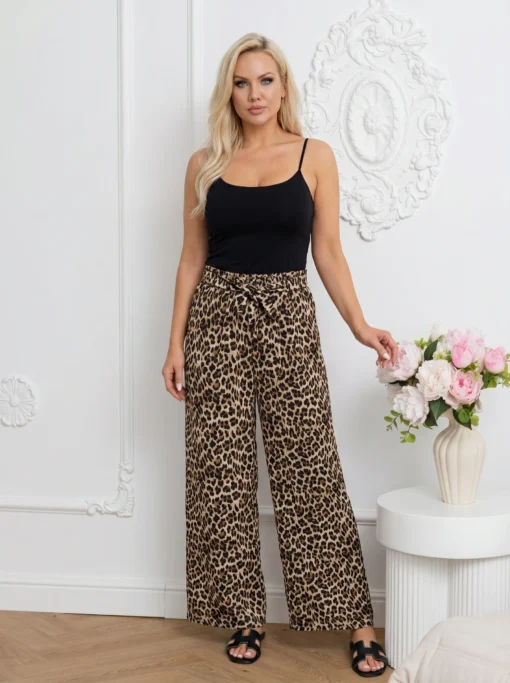 pantaloni-dama-wide-leg-cu-imprimeu-leopard-si-talie-elastica