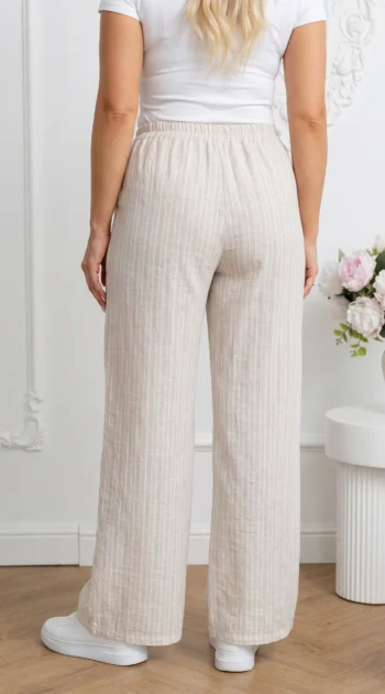 pantaloni-din-material-vaporos-cu-imprimeu-in-dungi-si-cordon