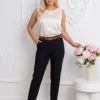 pantaloni-eleganti-conici-cu-curea-si-talie-elastica