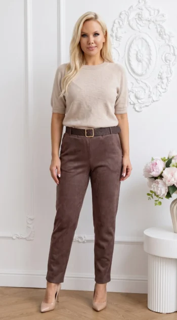 pantaloni-eleganti-cu-aspect-catifelat-si-curea-inclusa