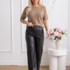 pantaloni-eleganti-din-piele-ecologica-cu-talie-inalta-si-curea-inclusa