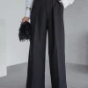 pantaloni-evazati-eleganti-cu-talie-inalta-elastica-negri
