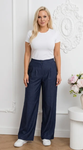 pantaloni-lejeri-cu-talie-elastica-si-pense-sm-albastru-inchis